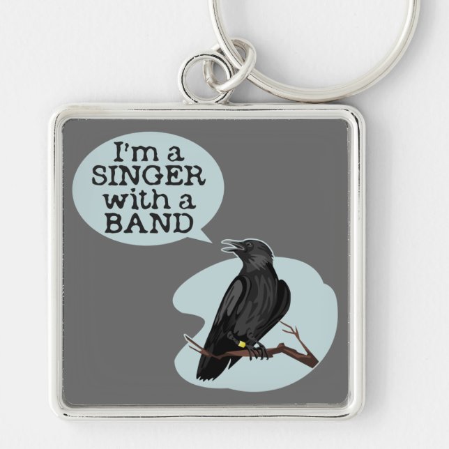 Singer With A Band Keychain (Front)