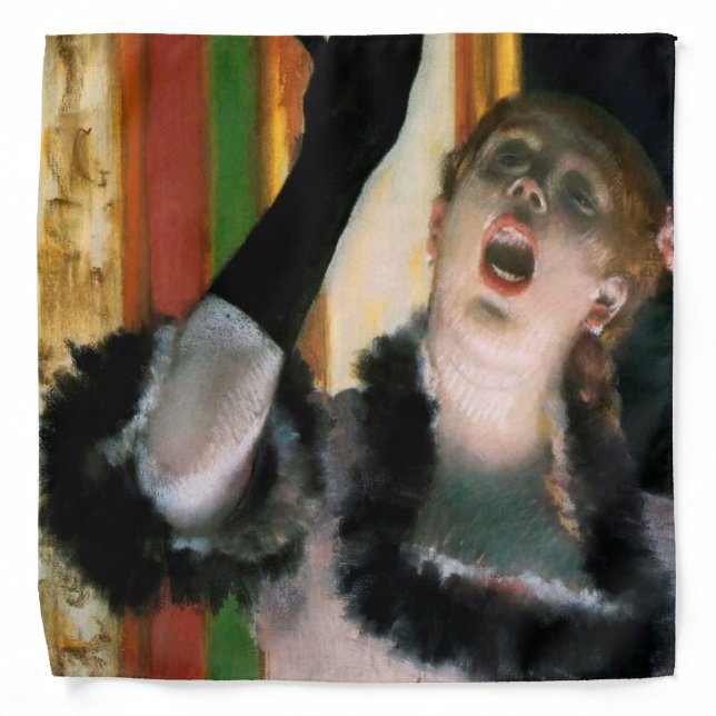 Singer with a Glove, Edgar Degas Bandana (Front)