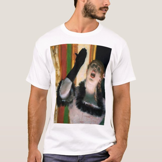 Singer with a Glove, Edgar Degas T-Shirt (Front)