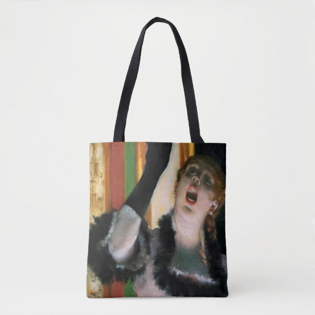 Singer with a Glove, Edgar Degas Tote Bag (Front)