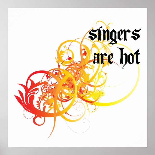 Singers Are Hot Poster (Front)