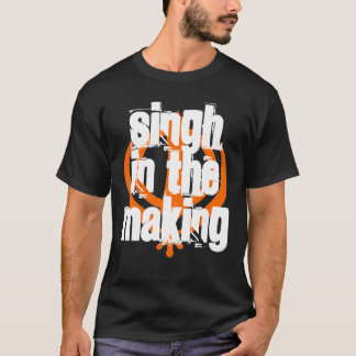 Singh in the Making, Black - Customized T-Shirt