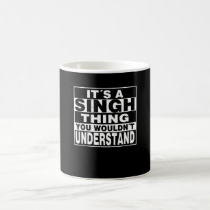 SINGH Surname Personalized Gift Coffee Mug