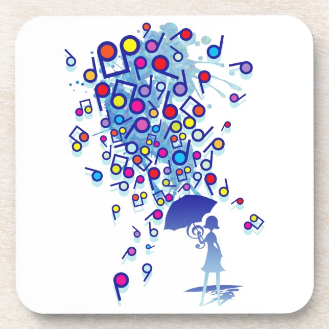 Singin' in the Rain Beverage Coaster (Front)