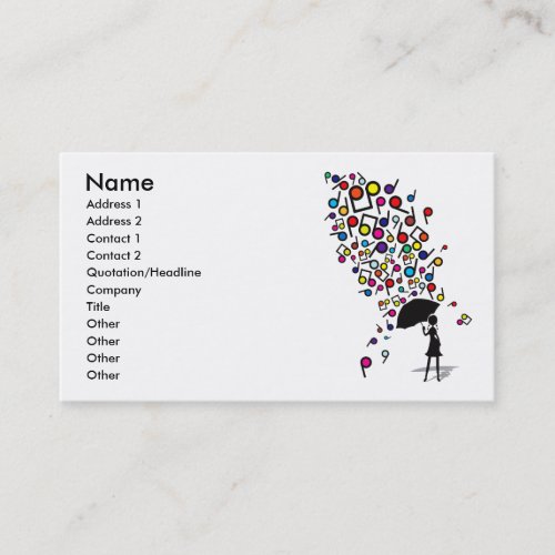 Singin' in the Rain Business Card