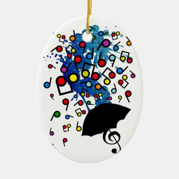 Singin' In The Rain Ceramic Ornament by auraclover at Zazzle