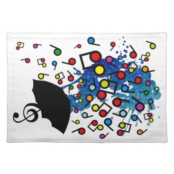Singin' In The Rain Cloth Placemat by auraclover at Zazzle