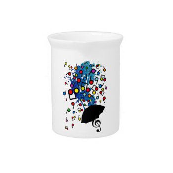 Singin' In The Rain Drink Pitcher by auraclover at Zazzle
