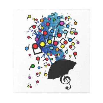 Singin' In The Rain Notepad by auraclover at Zazzle
