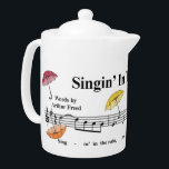 "Singin' In The Rain" Teapot w/Umbrellas<br><div class="desc">"Singin' In The Rain" Teapot w/Umbrellas</div>