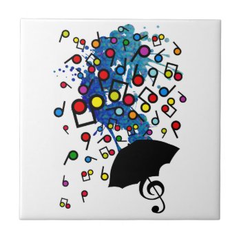 Singin' In The Rain Tile by auraclover at Zazzle