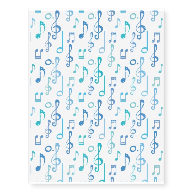 Singin' the Blues Temporary Tattoos (Front)