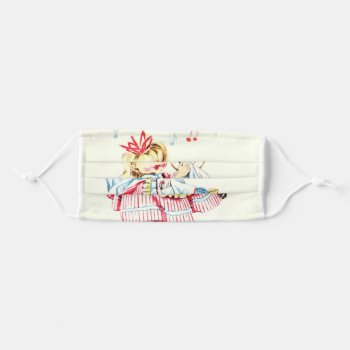 Singing And Cleaning Girl Face Mask by Gypsify at Zazzle