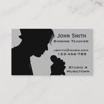 Singing And Vocal Coach Music Teacher Freelance Business Card by Juicyhues at Zazzle