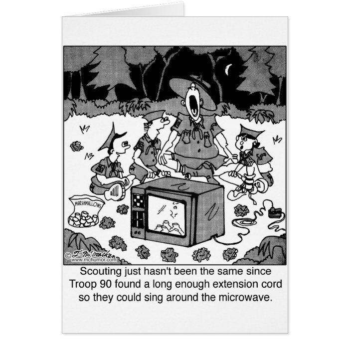 Singing Around the Microwave Greeting Cards