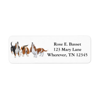 Singing Basset Hounds Label