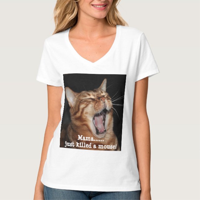 Singing Bengal Cat Queen Song Parody Womans T-Shirt (Front)