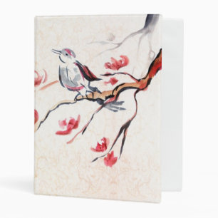 Singing Bird Background Mini Binder