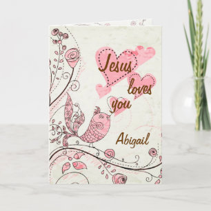 Singing Bird Customized Greeting Card