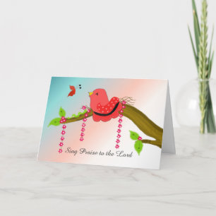 Singing Bird Encouragement Card