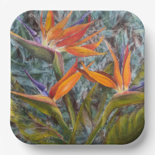 Singing Bird of Paradise Paper Plates