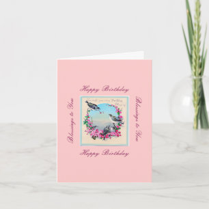 singing birds birthday card