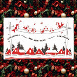 Singing Birds Christmas Rectangular Sticker<br><div class="desc">Birds singing holiday greetings</div>