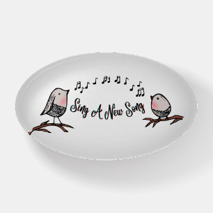 SINGING BIRDS - MUSIC NOTE PAPERWEIGHT