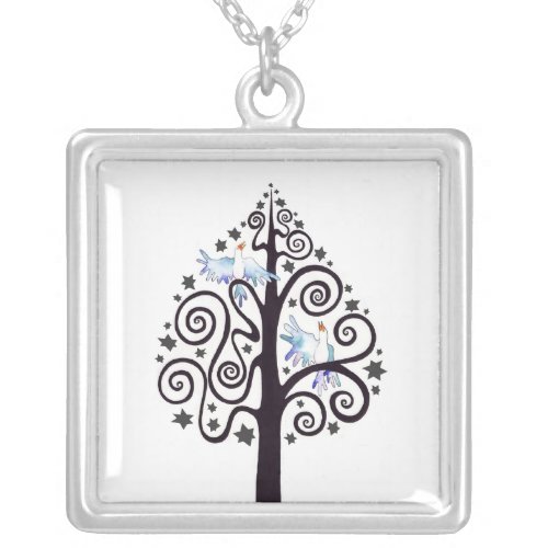 Singing Birds Tree of Life Gift Necklace