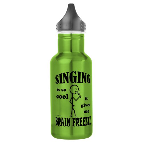 Singing Brain Freeze Stainless Steel Water Bottle