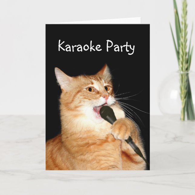 Singing cat card (Front)