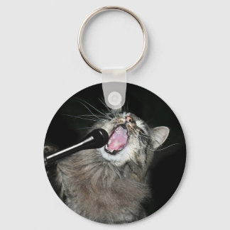 Singing cat keychain