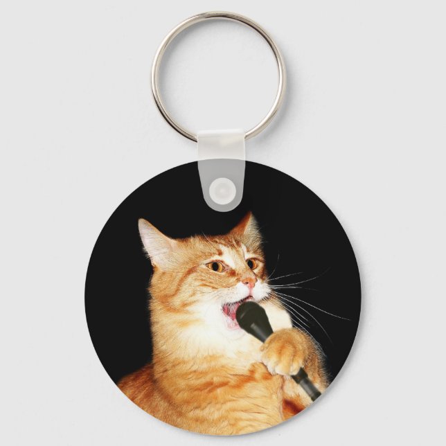 Singing cat keychain (Front)