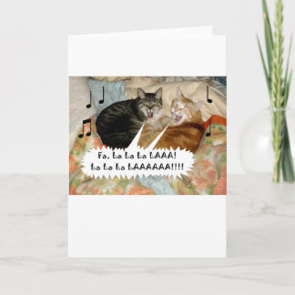 Singing Cats Holiday Card