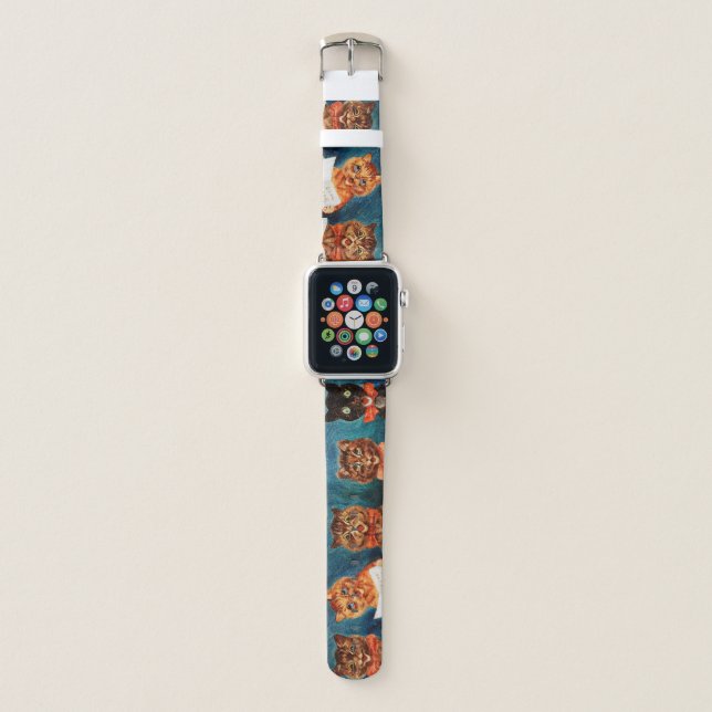 Singing Cats, Louis Wain Apple Watch Band (Front)