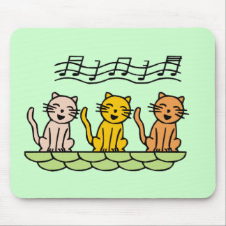 Singing Cats Tshirts and Gifts Mouse Pad