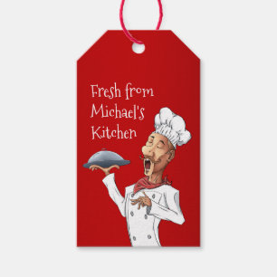 Singing Chef Custom Kitchen Gift Tags