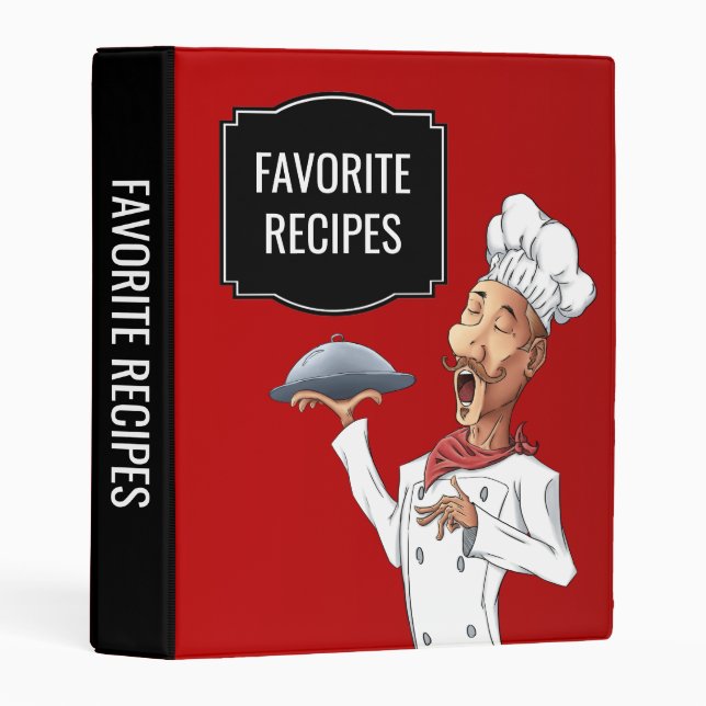 Singing Chef Favorite Recipes Mini Binder (Front/Spine)