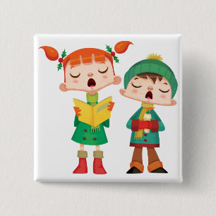 Singing Christmas Carols Button