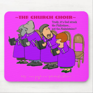 Singing church choir-Philistine vs Finklestein, ~ Mouse Pad