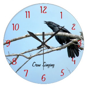 Crow Wall Clocks | Zazzle