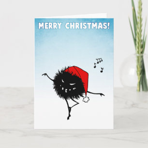 Singing Dancing Evil Christmas Bug Holiday Card
