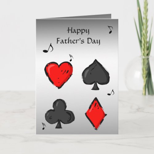 Singing Deck Fathers Day Card