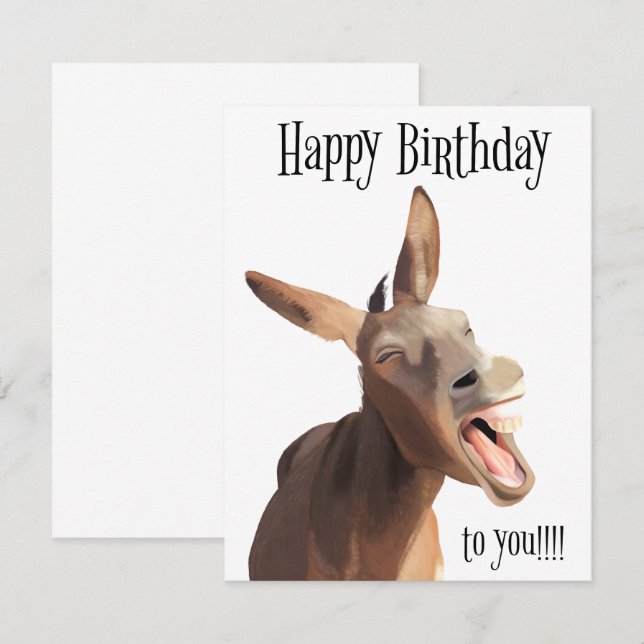 Singing Donkey - Happy Birthday To You!!! (Front/Back)