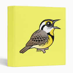 Eastern Meadowlark (singing) Avery Signature Binder 8.5x11