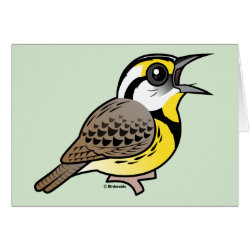 Eastern Meadowlark (singing) Greeting Card