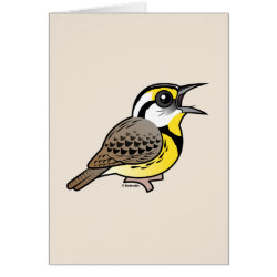 Eastern Meadowlark (singing) Note Card