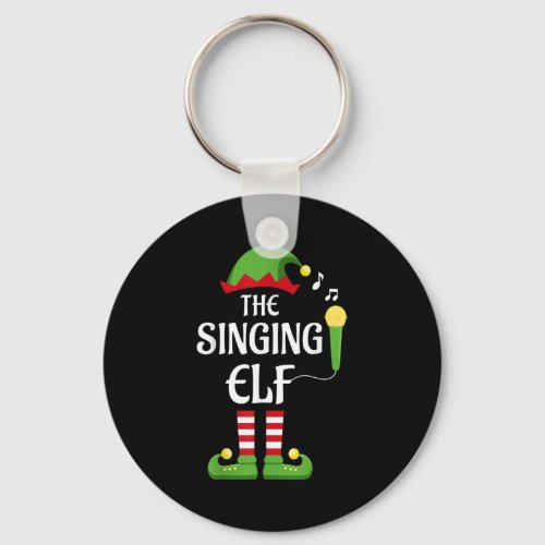 Singing Elf Family Matching Group Christmas Singer Keychain