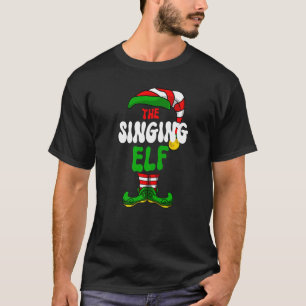 Singing Elf Pajama Matching Group Christmas Holida T-Shirt