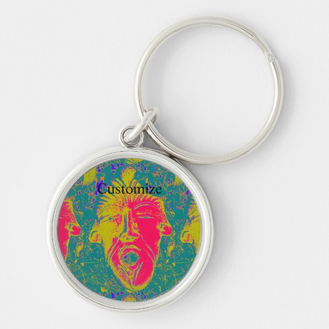 Singing face Thunder_Cove Keychain (Front)